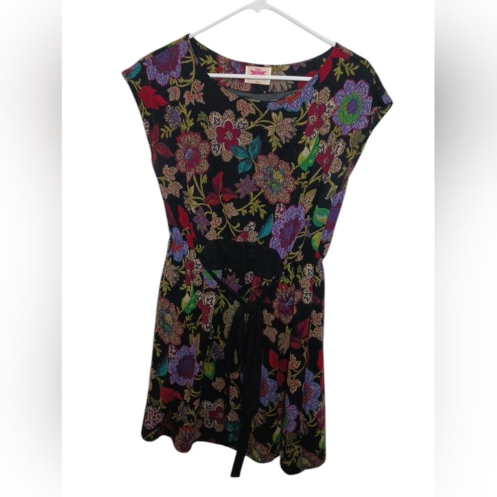 Made in Korea Orion london multi floral sleeveless mini dress size M/L